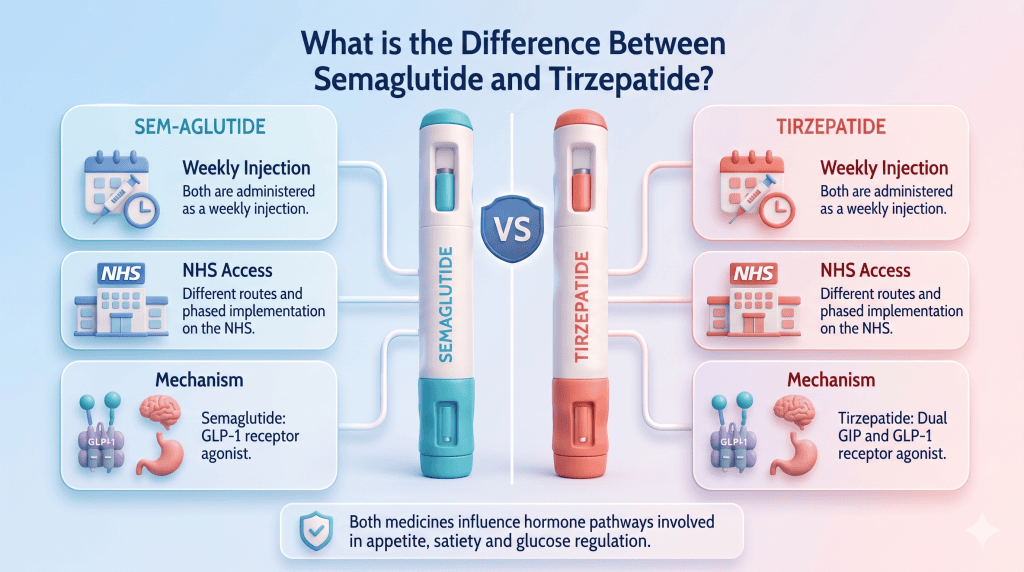 Een klinische vergelijking tussen de werking van tirzepatide vs semaglutide injecties voor gecontroleerd gewichtsverlies