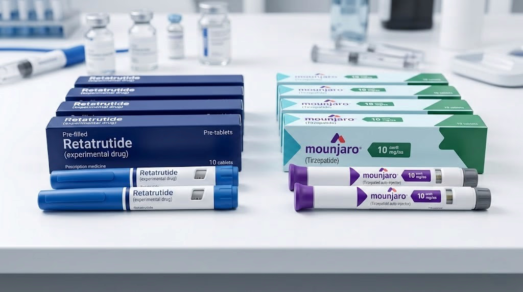 De biologische verschillen tussen retatrutide vs mounjaro injectiepennen voor gecontroleerd gewichtsverlies